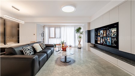 16.8w打造現代黑白灰風格的家126m² | 麗爾曼頓全房全屋定制